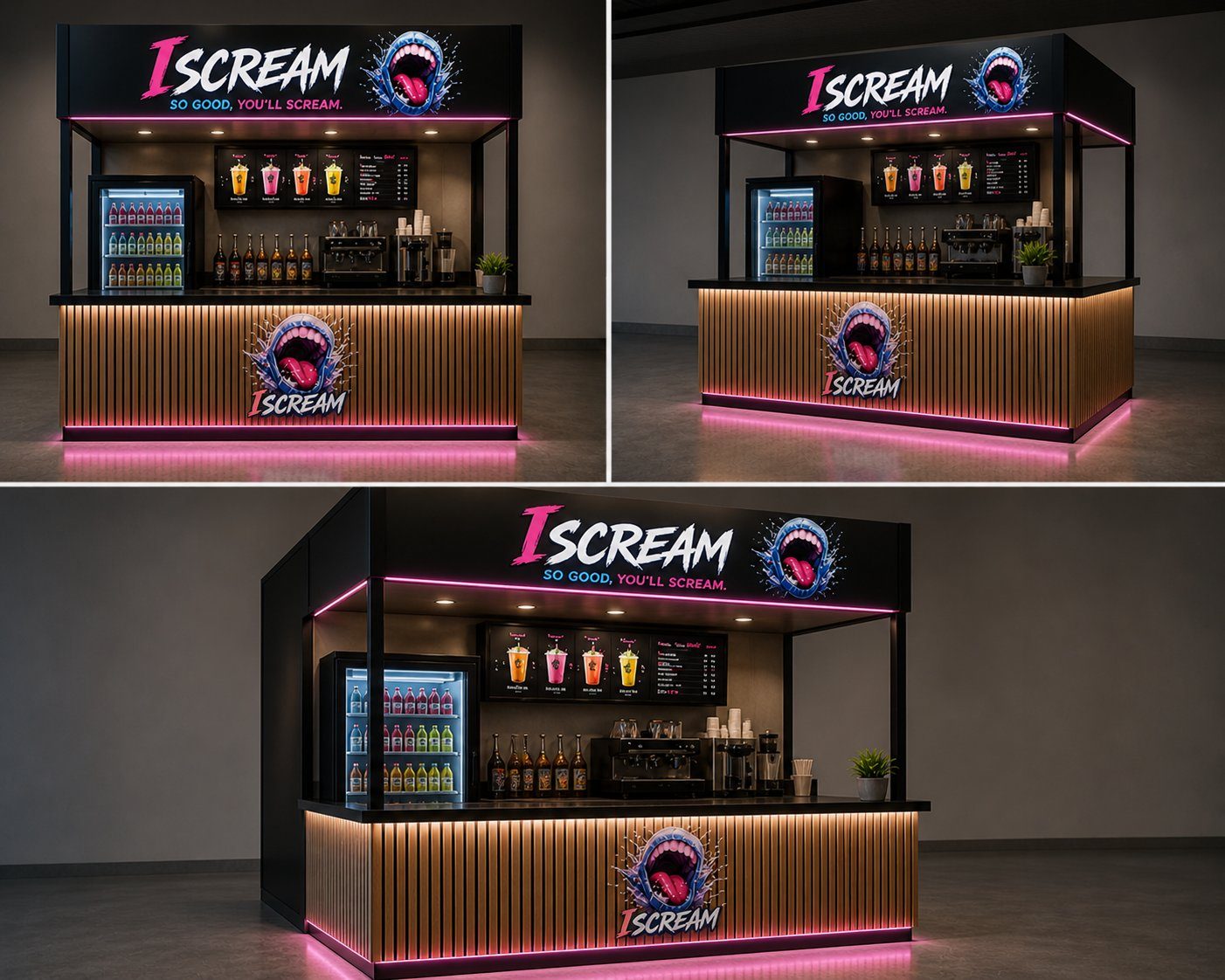 A doua varianta de kiosk render iScream